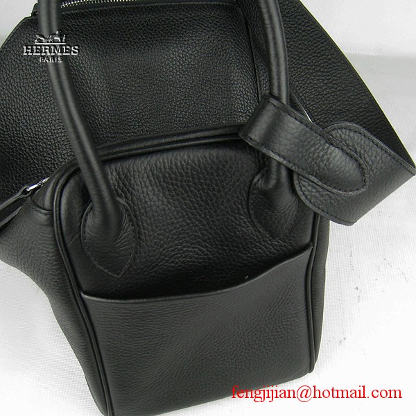 Hermes Women Shoulder Bag Black 6208 Hermes Women Shoulder Bag Black 6208